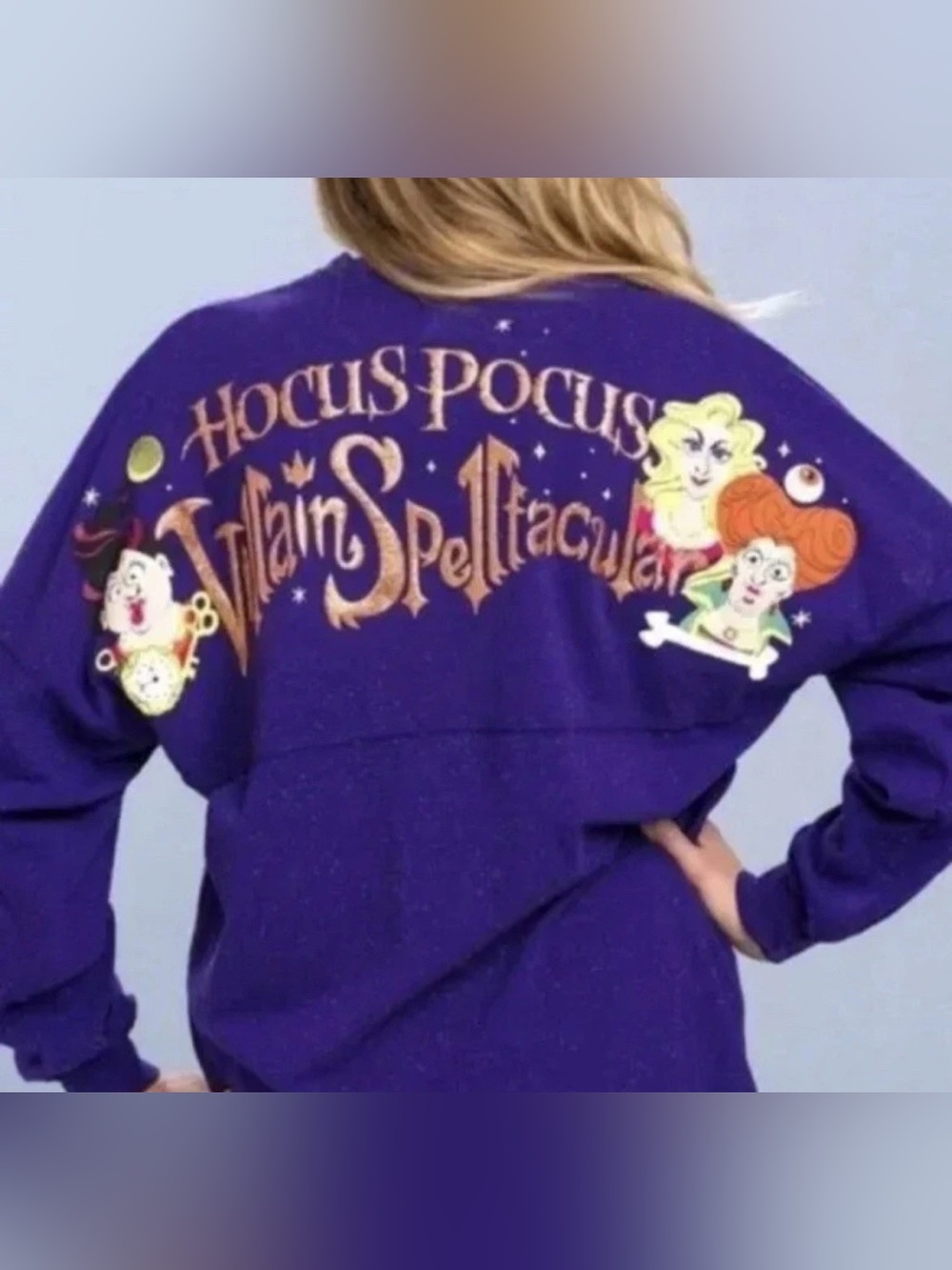 Disney Halloween Party Hocus Pocus Villain Spelltacular Spirit Jersey M Sparkly